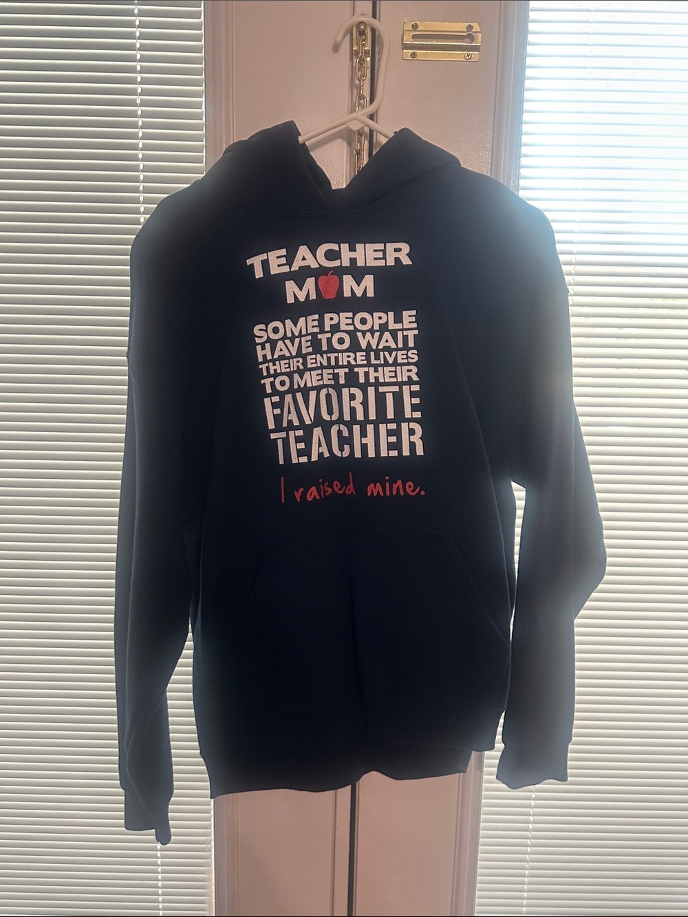 Teacher Mom Hoodie - navy